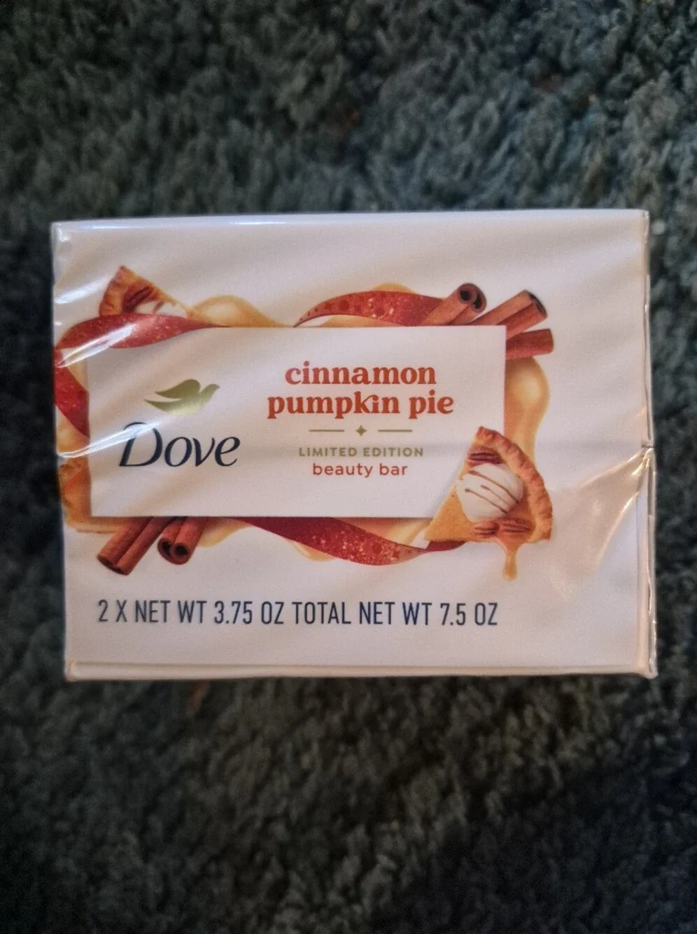 Dove Holiday Treats Cinnamon Pumpin Pie Beauty Bar 3-2x Packs Limited Edition - Picture 6 of 6